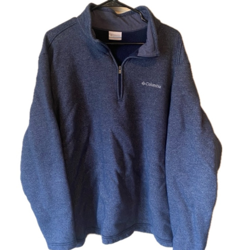 Columbia 1/4 Zip Blue Pullover